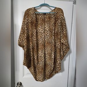 Women's Cheetah Print Kimono Size 2X